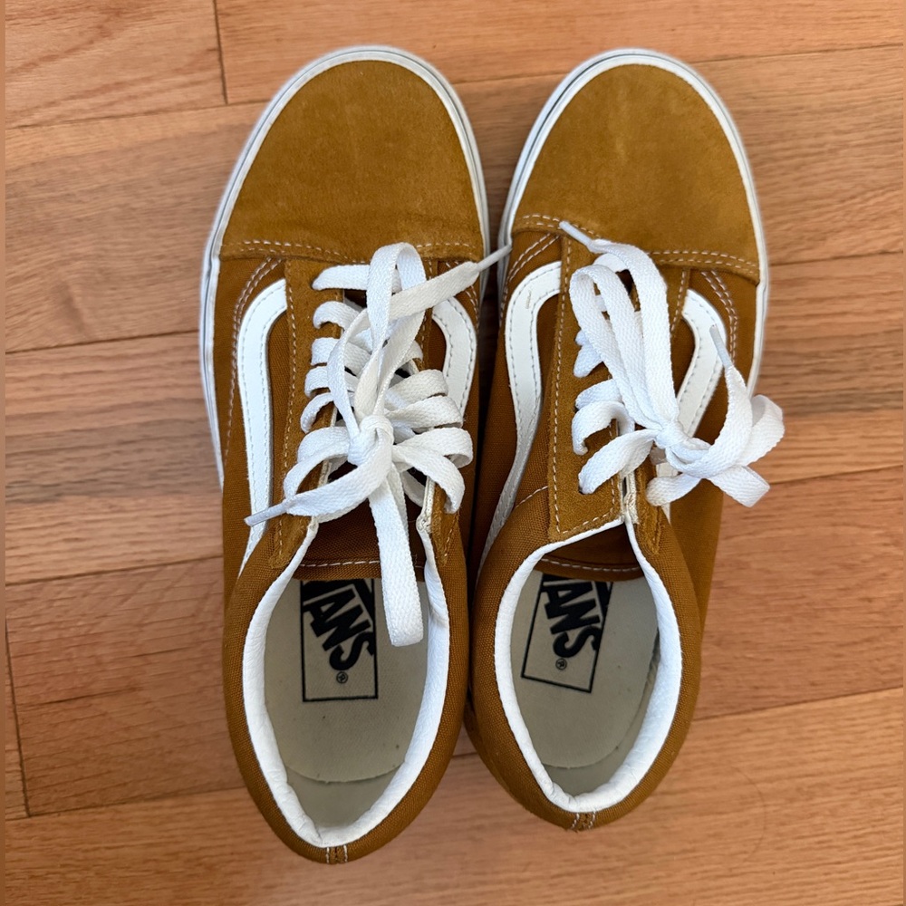 Golden Brown Old Skool Vans / Size 7.5 Women's - Picture 5 of 9
